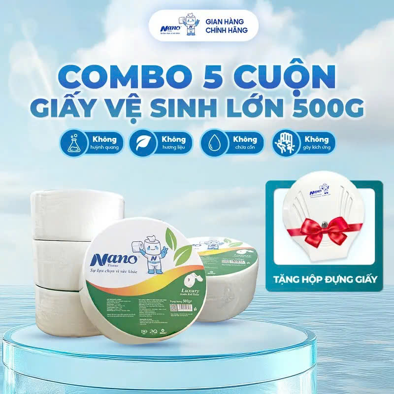 Combo giấy vệ sinh 500gr